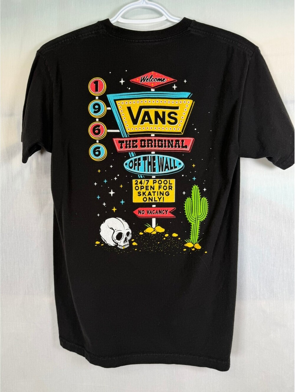 Vans Black Graphic T Shirt Men's Small